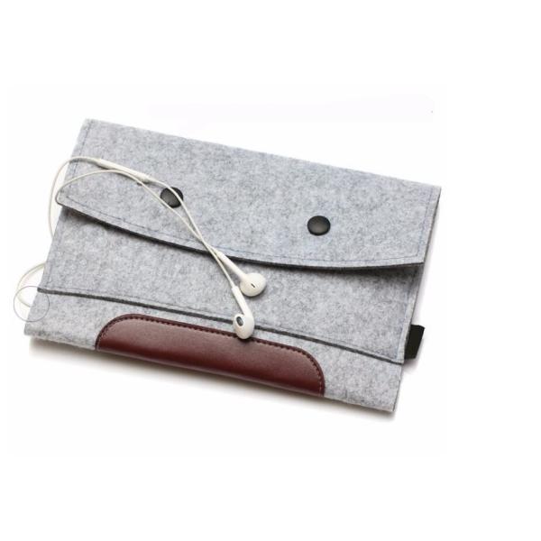 Quality Felt Material Travel Ticket Wallet Grey / Red / Green Color Optional wholesale