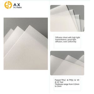 Frosted 90% Transmittance PMMA Diffuser Sheet