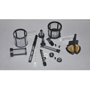 Industrial Insert Molding Plastic Filters Synthetic Metallic Mesh