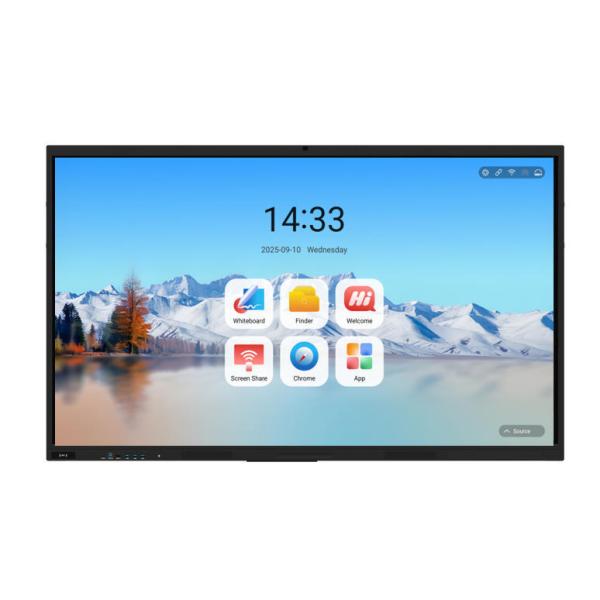 Quality Factory IBoard TE-QS Series Android 14 8+128G 16+256G Interactive Flat Panel Display All In One Windows System Optional Wireless Screen Projection Interactive Whiteboard For School Education wholesale
