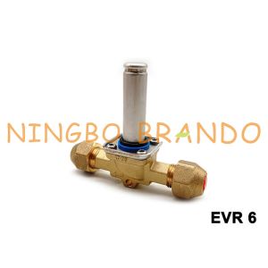 China 3/8'' SAE Refrigeration Solenoid Valve Danfoss Type EVR 6 032F8072 on sale