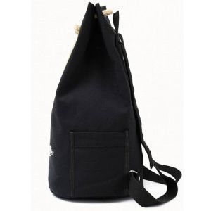 Large Capacity Waterproof Canvas Drawstring Bucket Backpack