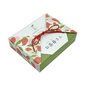 Small Folding Paperboard Rigid Gift Box For Candy Snacks Cookies Matcha Tea