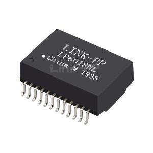 Cheap LP6018NL Single Port POE+ 5G Base -T Ethernet Transformer Modules SMD 24 Pin for sale