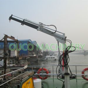 Yacht Deck Pedestal 0.35t 3.5m Telescopic Boom Crane