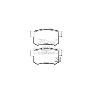 China Honda 2.0 Ceramic Brake Pad D537 , 43022-SG0-G01 Rear Brake Pads on sale