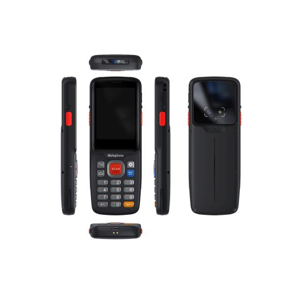 Rugged PDA Barcode Scanner with 1.2m Drop Resistance 2.8 inch IPS LCD and