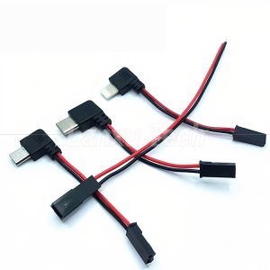 90 Degree Right Angle USB 8 Pin Micro Type C to JST SYP Connector Cable for