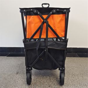 Four Way Folding Trolley With Double Up And Down Baskets Double 600D Oxford