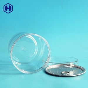 Customized Aluminium Lid 740ML 24OZ Clear Plastic Cans