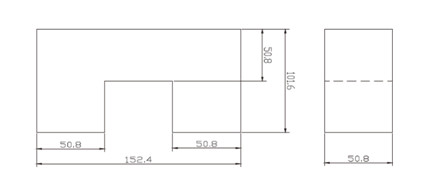 DS Distance and Sensitivity Calibration Block Carbon Steel