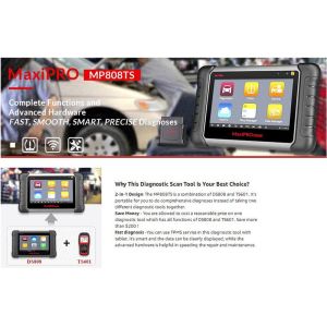 Autel MaxiPRO MP808TS Automotive Diagnostic Scanner with TPMS Service Function