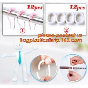 Transparent 3D Shower Curtain With Magnet, Quality Plastic Bathroom Shower