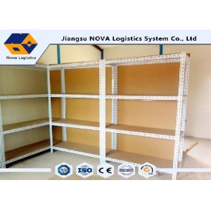 Durable Steel Rivet Boltless Shelving Anti Rusty For Garage / Storage Room