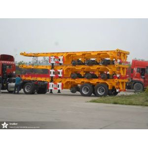 40 Feet Flatbed Semi Trailer With 3 Axles, Semi Trailer Truck from China