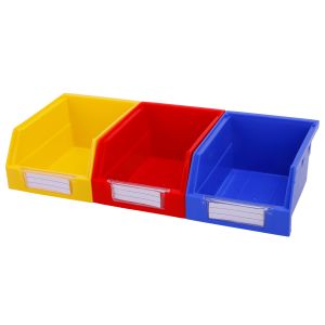 Cheap Eco-Friendly Plastic Storage Crates Industrial Stacking Customized Color PP Shelf Bin for sale