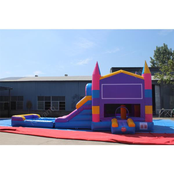 Unisex Party Rental Equipment Large Bouncy Castle Water Slide with Customized Color