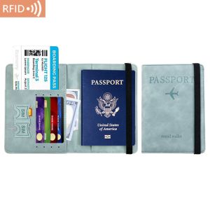 AMAZON PU LEATHER PASSPORT BAG RFID MULTI-FUNCTIONAL PASSPORT HOLDER PASSPORT