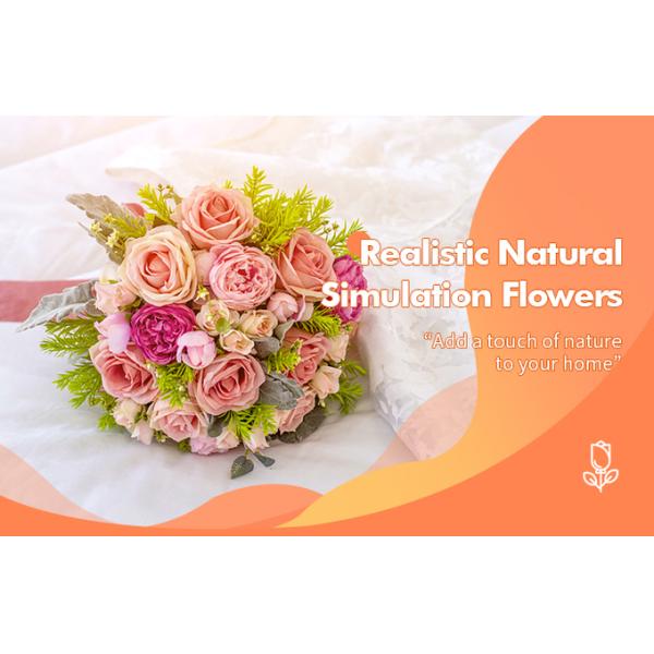 BSCI 100% Handmade Artificial Silk Flowers Centerpieces For Dining Table