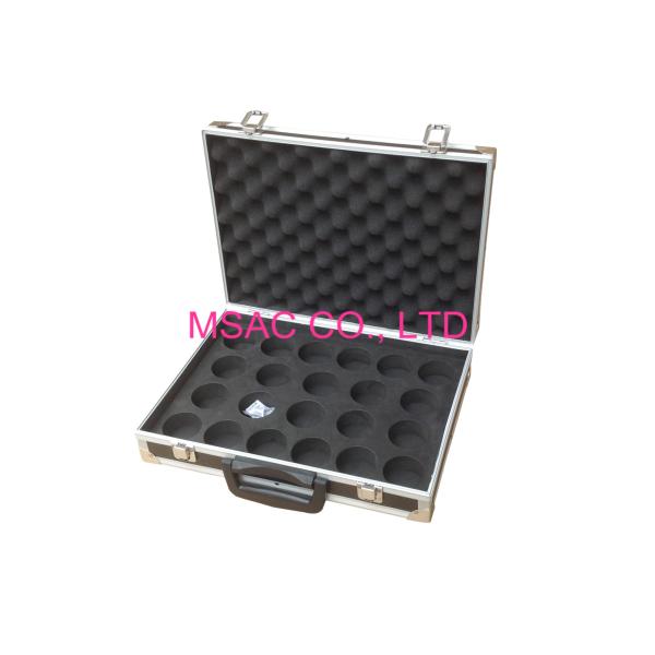 Black Aluminum Pool Cue Cases , Aluminium Snooker Cue Cases Foam Lining