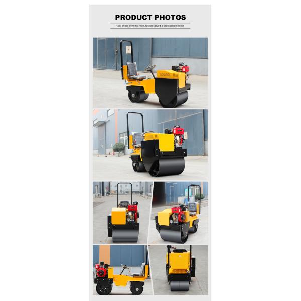 China Brand Vibration Road Roller With EPA Engine Mini Road Roller Double Drums for Sale