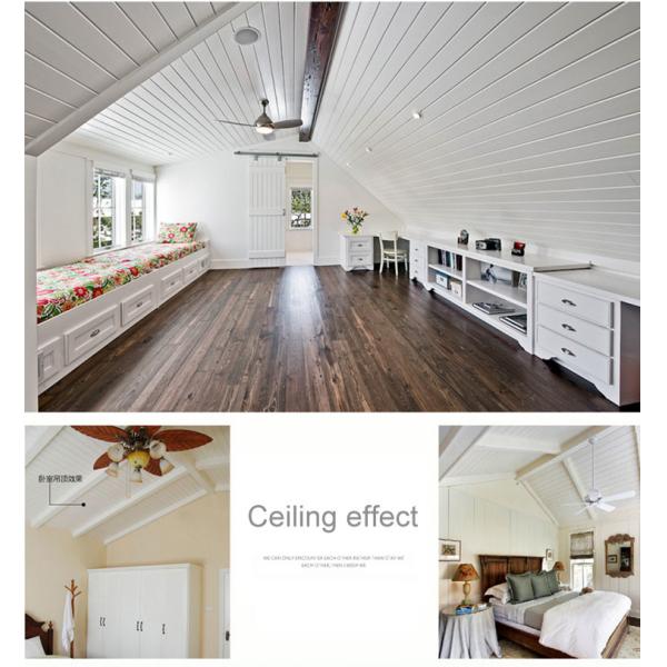 Embossed WPC Fluted Wall Panel 15mm Acid And Alkali Resistance