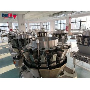 Screw Feeding Multihead Weigher For Pickles Marinated Vegetable Fruits
