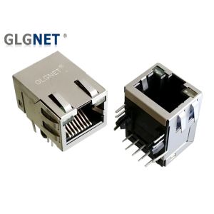 Latch Up RJ45 Modular Jack Connector 1G Magnetic Ethernet With Bi Color LED