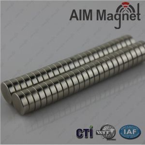 China Circular samll size Permanent Ndfeb Magnets Disc on sale