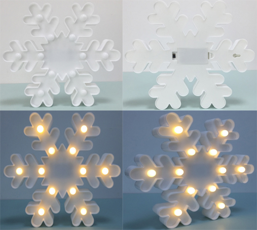 White snow led decorative light