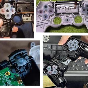 5 Sets Silicone Conductive Rubber Pads Replacement For Playstation 4 Ps4