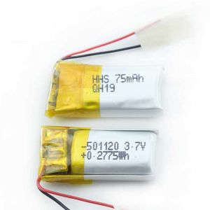 PL501120 3.7Volt 75mAh Lithium Ion Polymer Battery