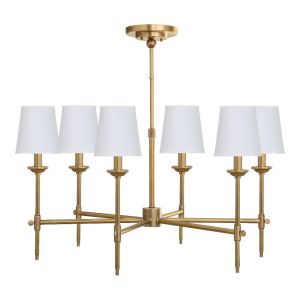 Simple Brushed copper chandelier with lampshade Hotel Project Lighting (WH-PC-10