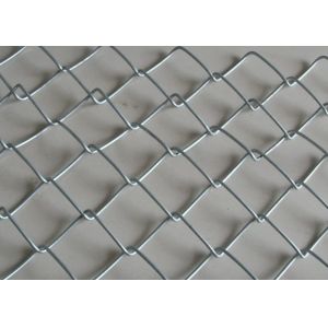 30m Woven Chain Link Mesh Fence / Galvanized Diamond Wire Mesh