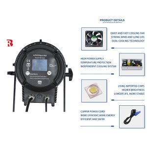 AC100V-240V 5 In 1 Led Stage Studio Light RDM / DMX Control