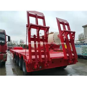 12R22.5 Tire Q235 Heavy Duty Semi Trailer 80 Ton CCC With Mechanical Ladder