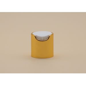 24 / 410 Aluminium Disc Top Cap Press Cap White Plastic Inside Easy Lock And