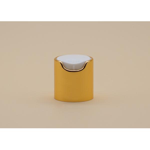 24 / 410 Aluminium Disc Top Cap Press Cap White Plastic Inside Easy Lock And