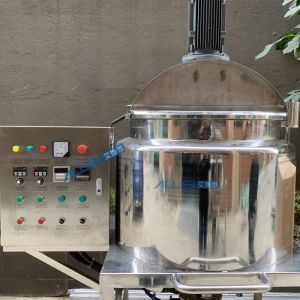 200L Homogenizer Emulsifier Mixer Movable Electric Heating Mixing Tank
