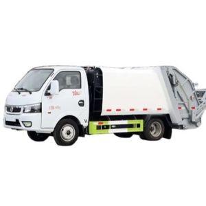 New Brand Small Cheapest  Price 4*2  3CBM  5CBM Dongfeng Compactor Garbage Truck  With High Quality