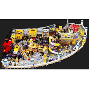 Cartoon Custom Indoor Playground Mechanical Truck Theme Indoor Childrens Park