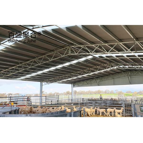 Sliding Door and Roller Door Design Q345 Metal Frame Goat/Sheep House for Cow
