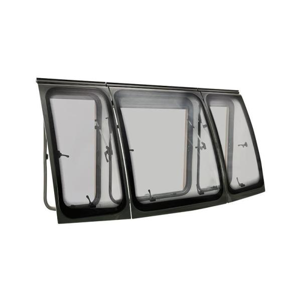 Self-Propelled/Trailer Rvs Triple Panoramic Front Window for RV Truck Camper
