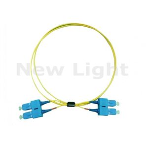 China SC SC Fiber Optic Jumper Cables SM DX 9-125 1.2mm Diameter For Data Test Equipment on sale