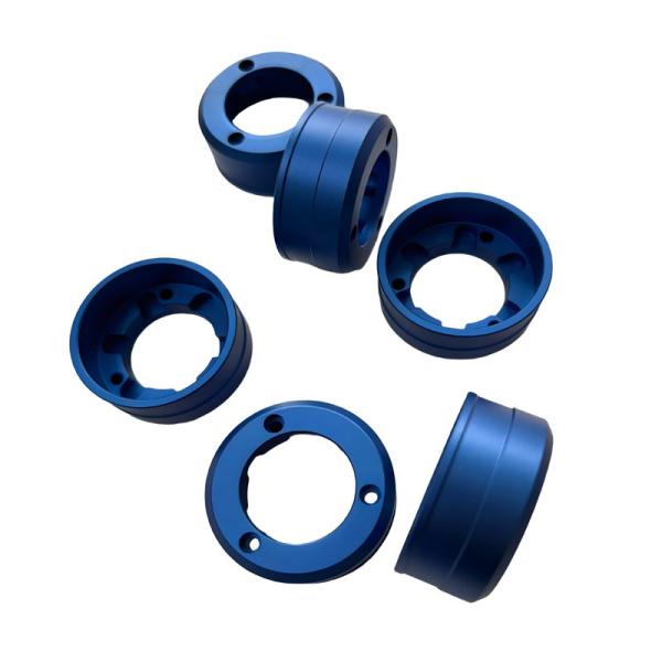 Quality Customized Aluminum CNC Turning Parts with Blue Oxidation for High Precision Machined Components wholesale