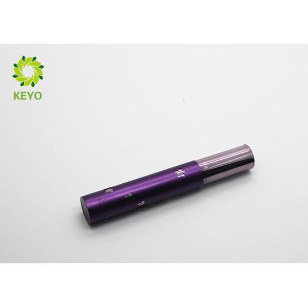 Round Purple Empty Makeup Containers Aluminum Made For Eyeliner Packaging