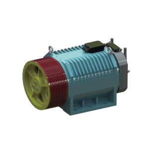 ZFN450 S Dia 480mm Elevator Traction Machine Lift PM Motor Traction Type