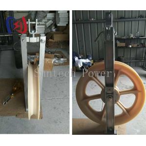 27 - 50KG OPGW Stringing Equipment Cable Stringing Block Nylon Sheave