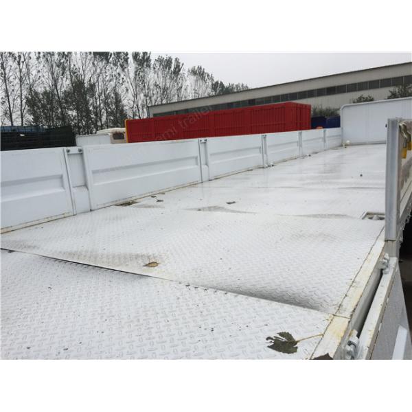 40 Tons High Strength Steel Livestock Trailers Custom Height With LED Light