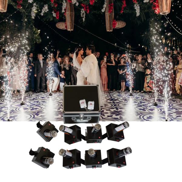 Quality 8 Cues Wireless Remote Control Fire Stage Fountain Fireworks Pyrotechnics Firing System Igniters Cold Pyro Machine For Wedding wholesale